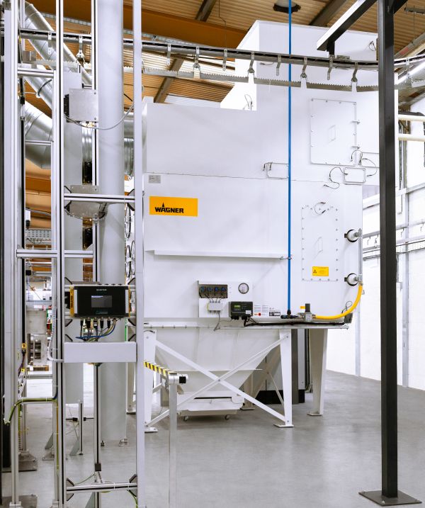 Flter for powder coating overspray
