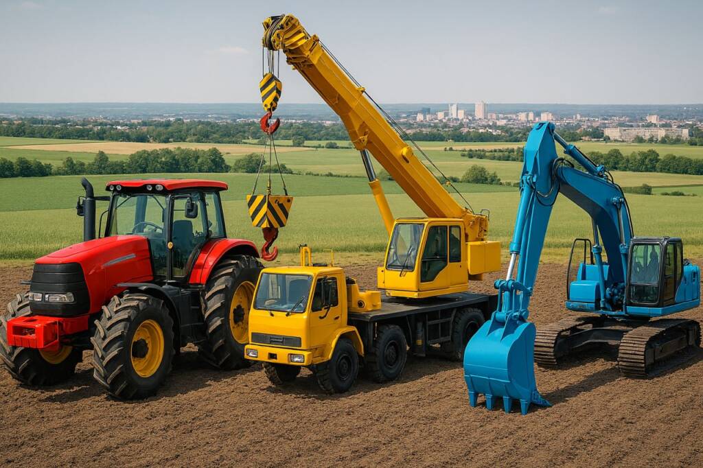 Coating of of agricultural, construction, and earth-moving equipment