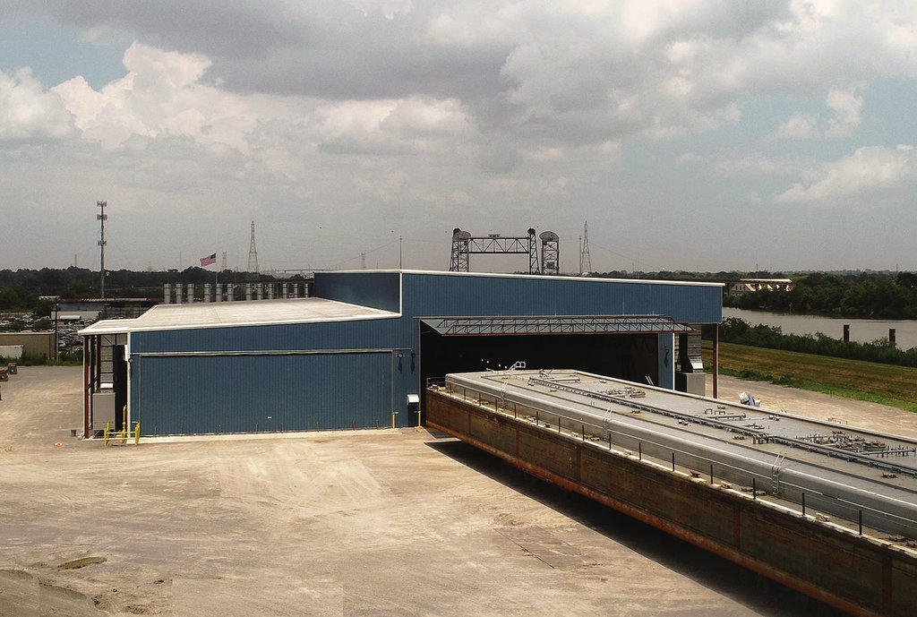 The facilities filtration systems collects over 99% of all airborne particulates. Image: C&C