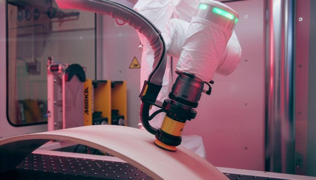 Automated finishing and polishing for industrial coated products.