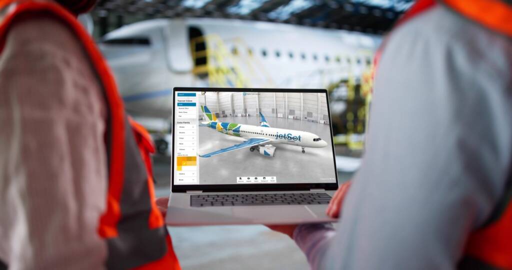 Aircarft Coating planing tool for paint shops
