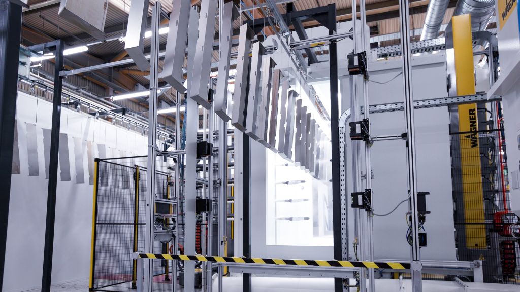 Automated powder coating system at Greenfield